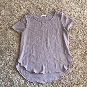 Purple/gray chiffon shirt